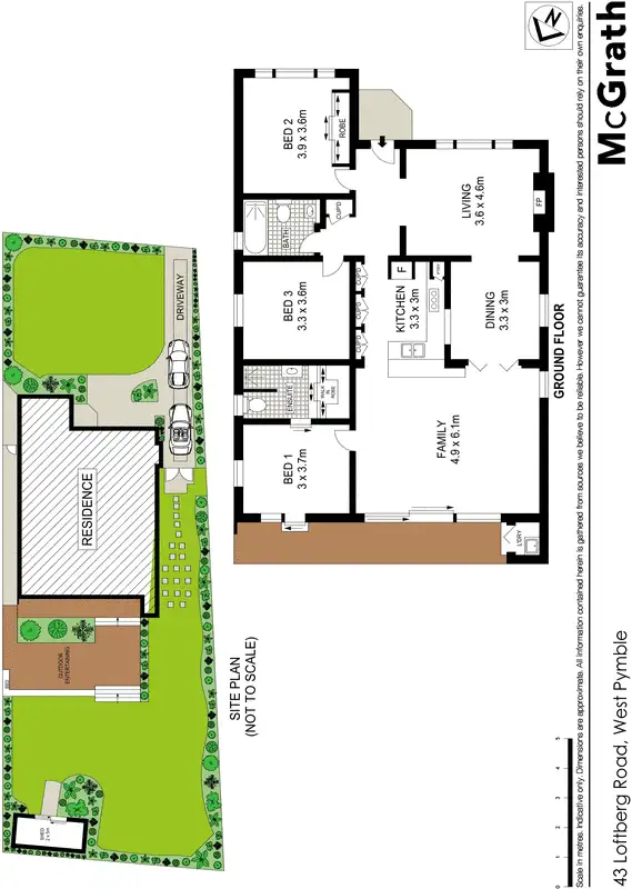 Floorplan of Homely house listing, 43 Lofberg Road, West Pymble NSW 2073