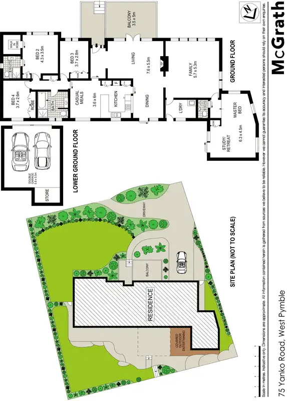 Floorplan of Homely house listing, 75 Yanko Road, West Pymble NSW 2073