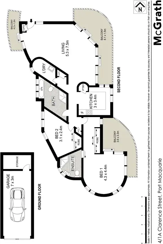 Floorplan of Homely apartment listing, 4/1A Clarence Street, Port Macquarie NSW 2444