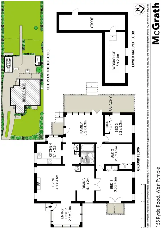 Floorplan of Homely house listing, 155 Ryde Road, West Pymble NSW 2073