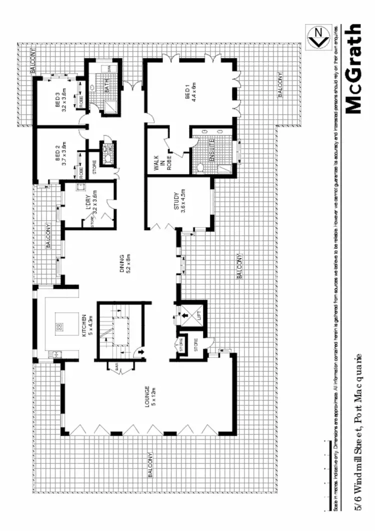 Floorplan of Homely apartment listing, 5/6 Windmill Street, Port Macquarie NSW 2444