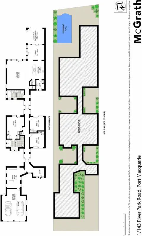Floorplan of Homely villa listing, 1/143 River Park Road, Port Macquarie NSW 2444