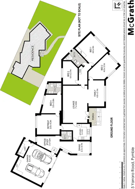 Floorplan of Homely house listing, 5 Yarrara Road, Pymble NSW 2073