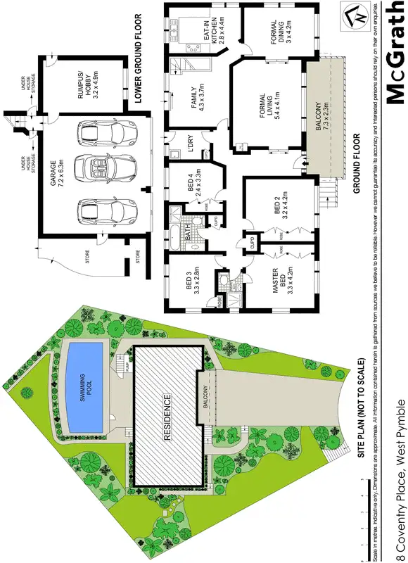 Floorplan of Homely house listing, 8 Coventry Place, West Pymble NSW 2073