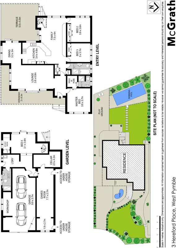 Floorplan of Homely house listing, 3 Hereford Place, West Pymble NSW 2073