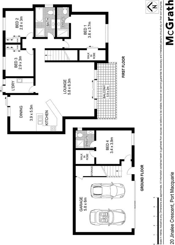 Floorplan of Homely house listing, 20 Jinalee Crescent, Port Macquarie NSW 2444