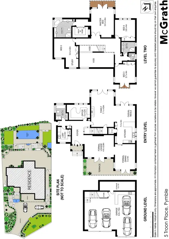 Floorplan of Homely house listing, 5 Troon Place, Pymble NSW 2073