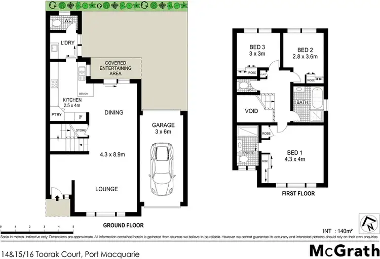 Floorplan of Homely townhouse listing, 15/16 Toorak Court, Port Macquarie NSW 2444