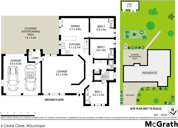 Floorplan of Homely house listing, 6 Cedar Close, Wauchope NSW 2446