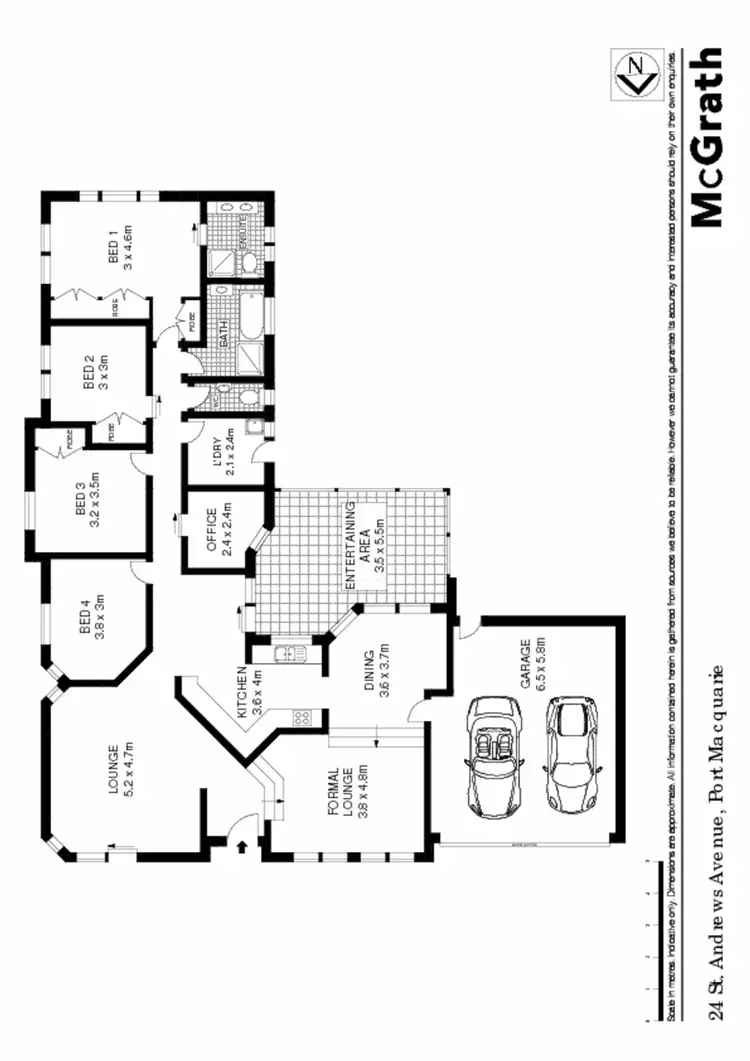 Floorplan of Homely house listing, 24 St Andrews Avenue, Port Macquarie NSW 2444