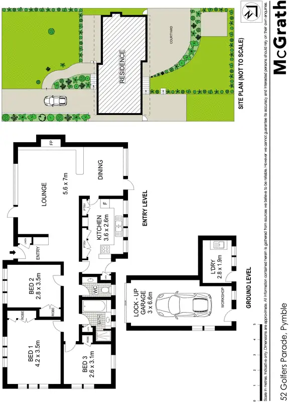 Floorplan of Homely house listing, 52 Golfers Parade, Pymble NSW 2073