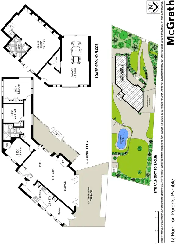 Floorplan of Homely house listing, 16 Hamilton Parade, Pymble NSW 2073