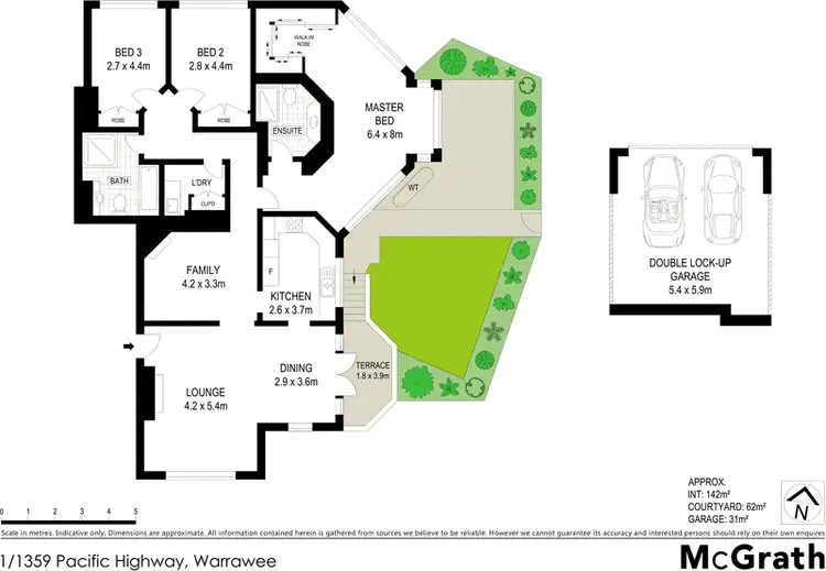 Floorplan of Homely apartment listing, 1/1359 Pacific Highway, Warrawee NSW 2074