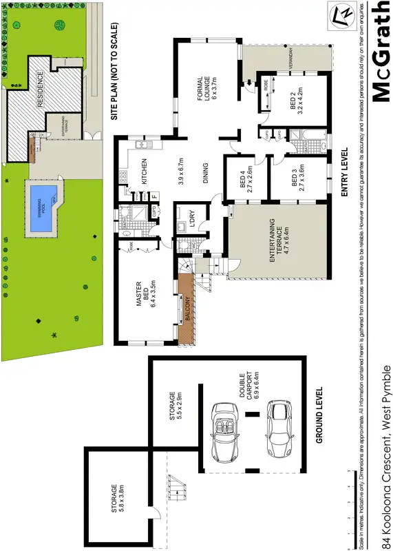 Floorplan of Homely house listing, 84 Kooloona Crescent, West Pymble NSW 2073
