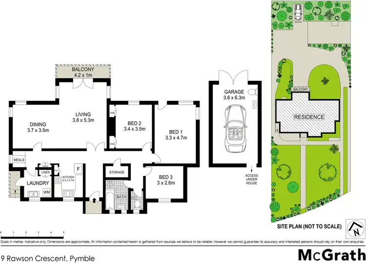 Floorplan of Homely house listing, 9 Rawson Crescent, Pymble NSW 2073