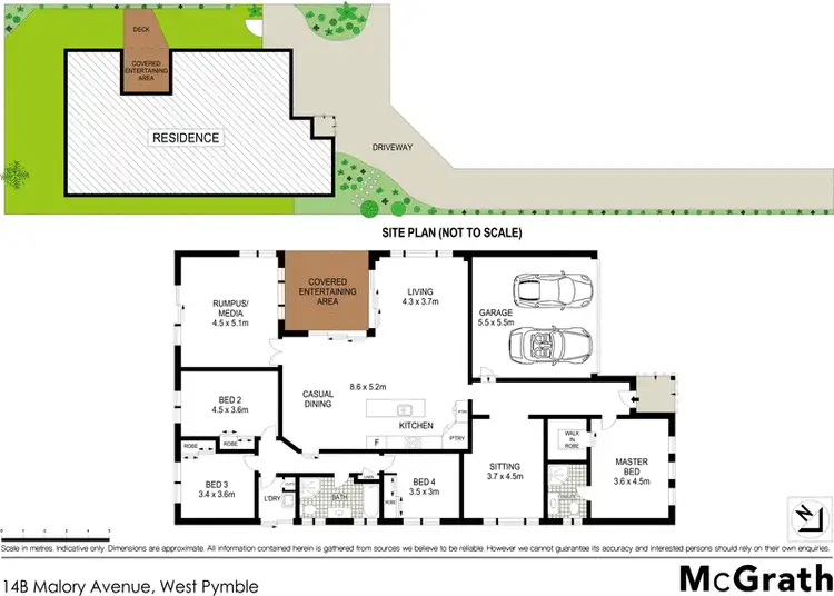 Floorplan of Homely house listing, 14B Malory Avenue, West Pymble NSW 2073