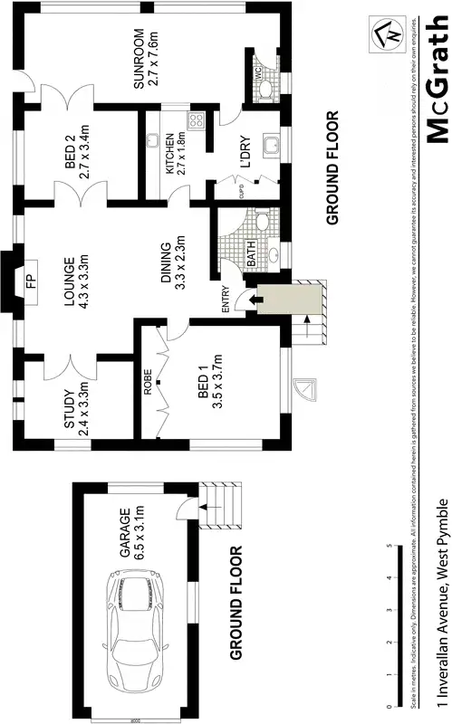 Floorplan of Homely house listing, 1 Inverallan Avenue, West Pymble NSW 2073