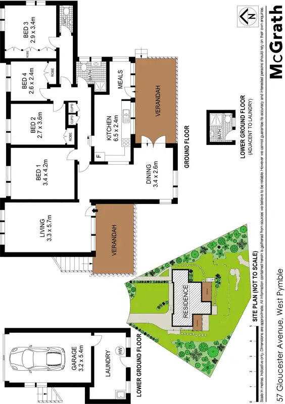 Floorplan of Homely house listing, 57 Gloucester Avenue, West Pymble NSW 2073