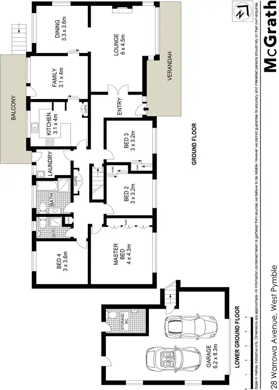 Floorplan of Homely house listing, 28 Warrowa Avenue, West Pymble NSW 2073