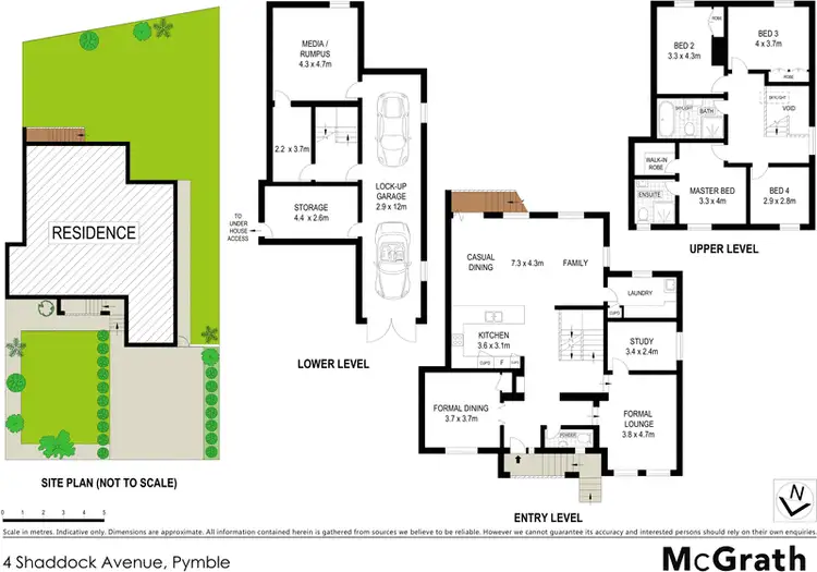 Floorplan of Homely house listing, 4 Shaddock Avenue, Pymble NSW 2073
