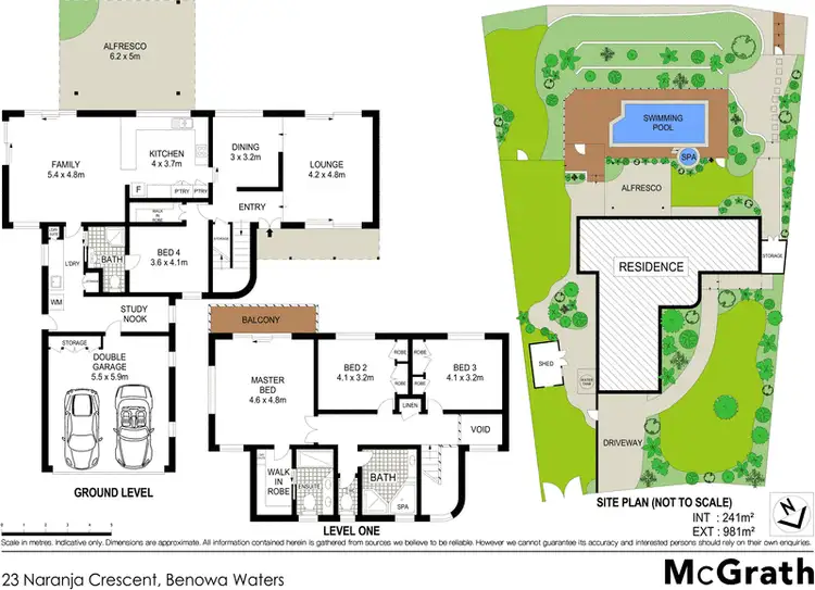 Floorplan of Homely house listing, 23 Naranja Crescent, Benowa Waters QLD 4217