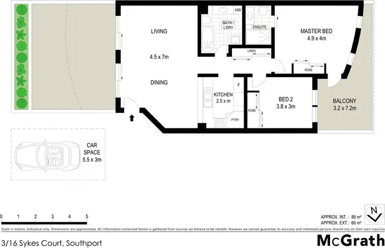 Floorplan of Homely apartment listing, 3/16 Sykes Court, Southport QLD 4215