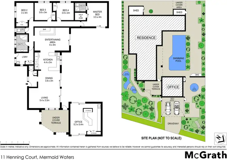 Floorplan of Homely house listing, 11 Henning Court, Mermaid Waters QLD 4218