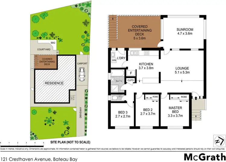 Floorplan of Homely house listing, 121 Cresthaven Avenue, Bateau Bay NSW 2261