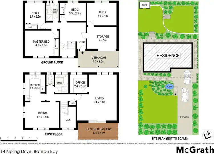 Floorplan of Homely house listing, 14 Kipling Drive, Bateau Bay NSW 2261