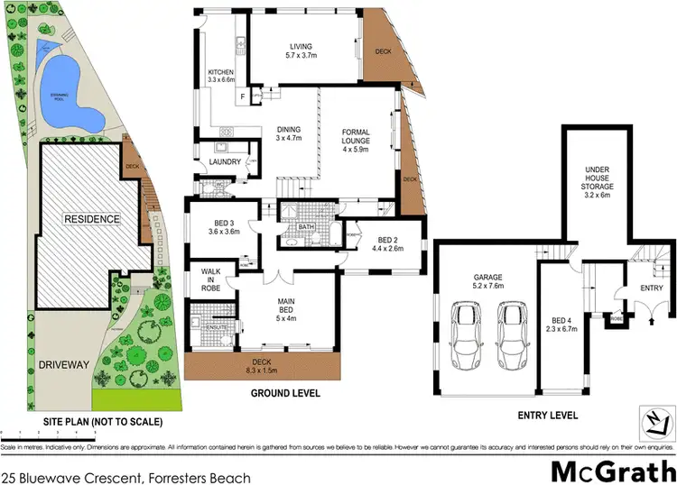 Floorplan of Homely house listing, 25 Bluewave Crescent, Forresters Beach NSW 2260