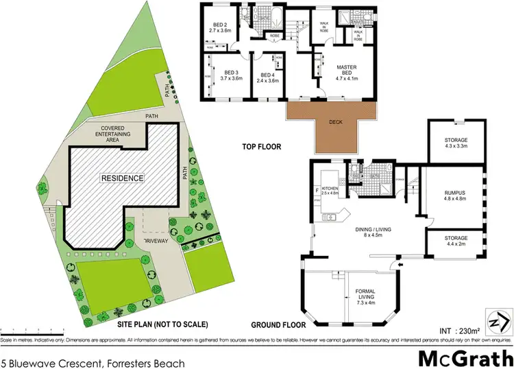Floorplan of Homely house listing, 5 Bluewave Crescent, Forresters Beach NSW 2260