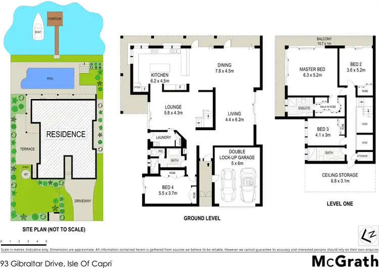 Floorplan of Homely house listing, 93 Gibraltar Drive, Isle Of Capri QLD 4217