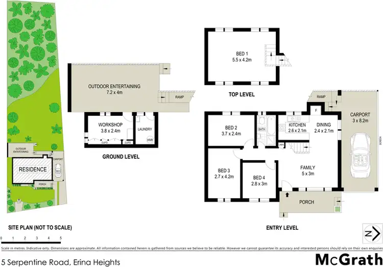 Floorplan of Homely house listing, 5 Serpentine Road, Erina Heights NSW 2260