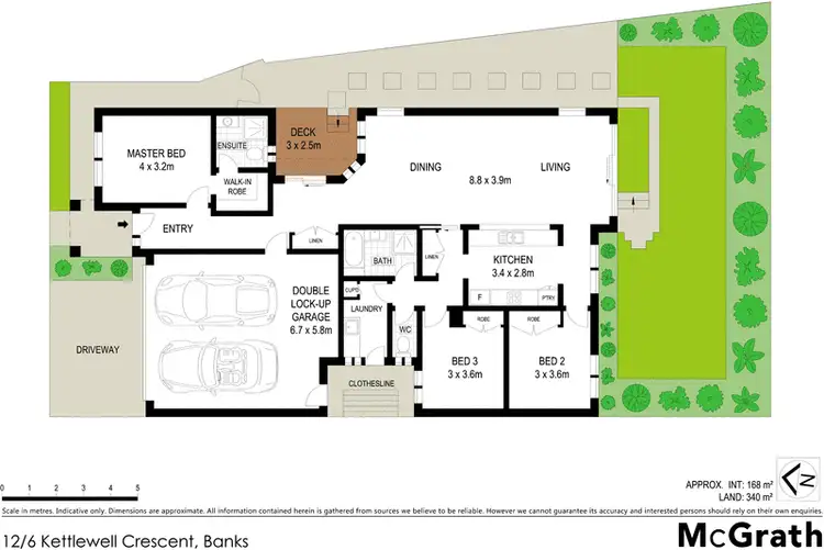 Floorplan of Homely townhouse listing, 12/6 Kettlewell Crescent, Banks ACT 2906