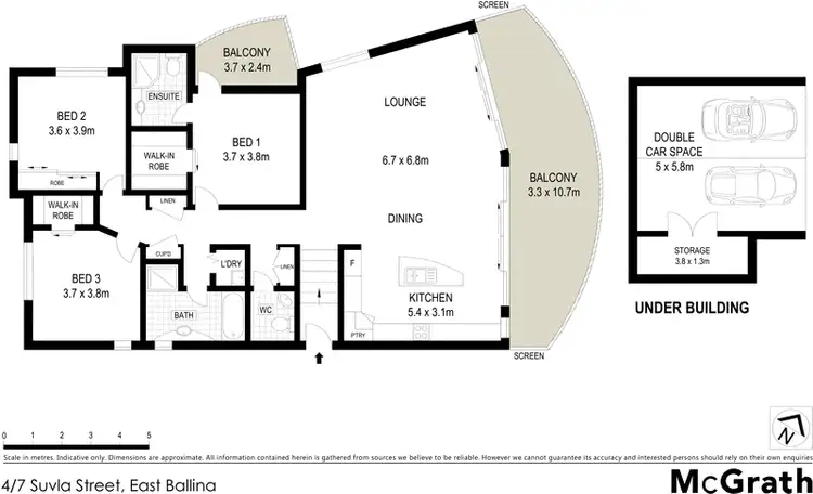 Floorplan of Homely apartment listing, 4/7 Suvla Street, East Ballina NSW 2478