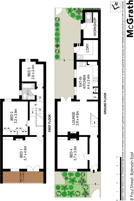 Floorplan of Homely house listing, 8 Paul Street, Balmain East NSW 2041