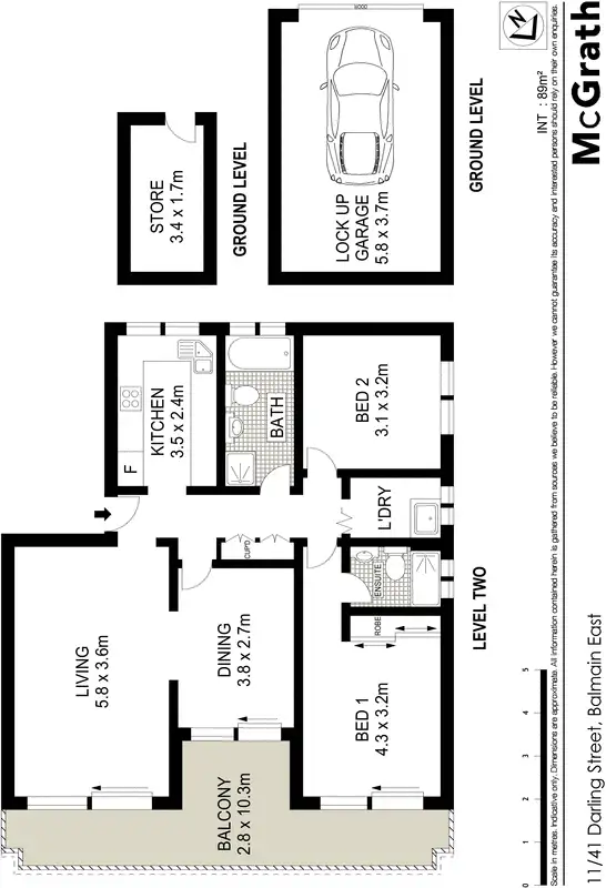 Floorplan of Homely apartment listing, 11/41 Darling Street, Balmain East NSW 2041