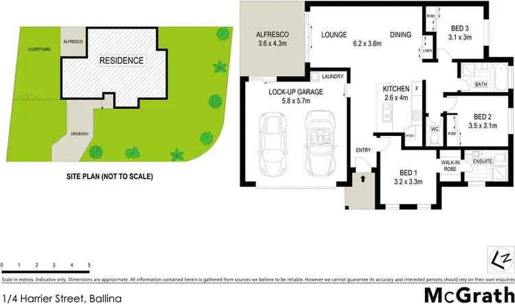 Floorplan of Homely villa listing, 1/4 Harrier Street, Ballina NSW 2478