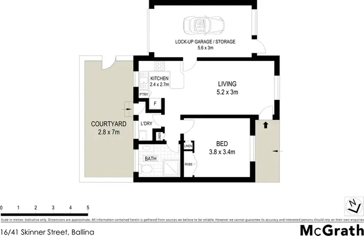 Floorplan of Homely villa listing, 16/41 Skinner Street, Ballina NSW 2478