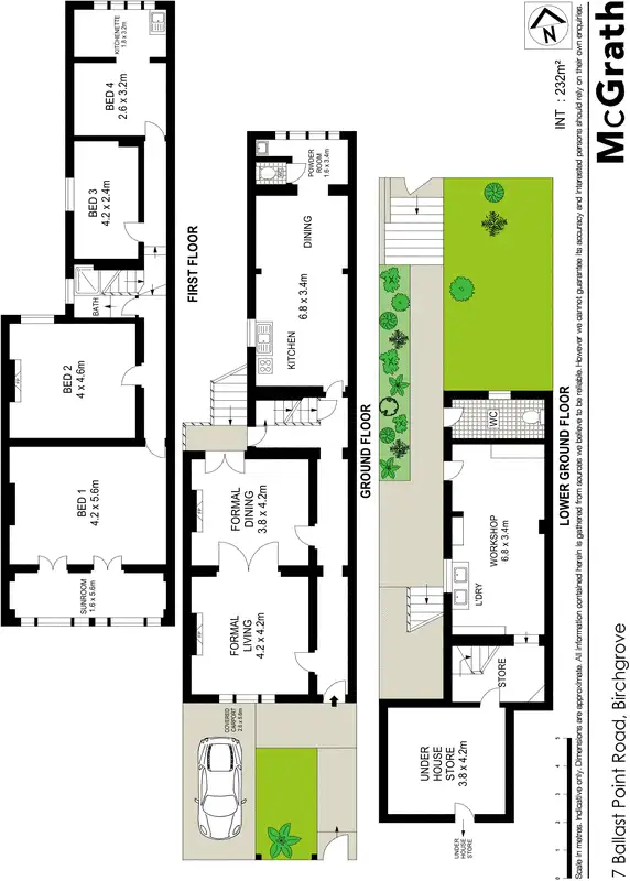 Floorplan of Homely house listing, 7 Ballast Point Road, Birchgrove NSW 2041