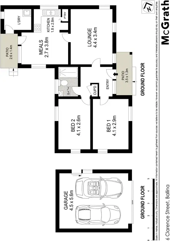 Floorplan of Homely house listing, 6 Clarence Street, Ballina NSW 2478