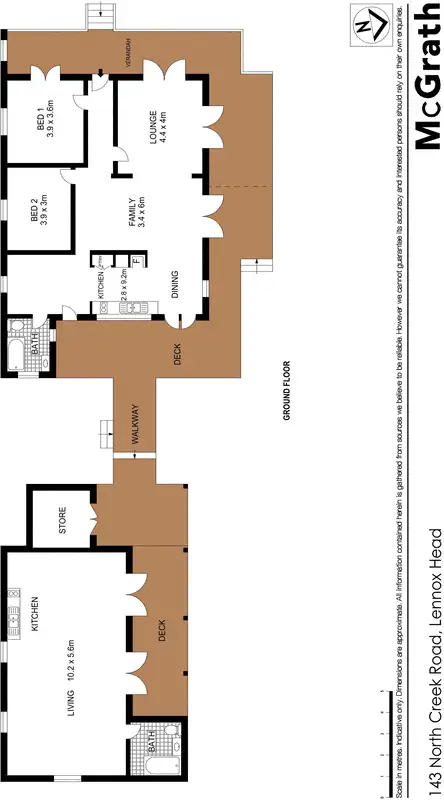Floorplan of Homely house listing, 143 North Creek Road, Lennox Head NSW 2478