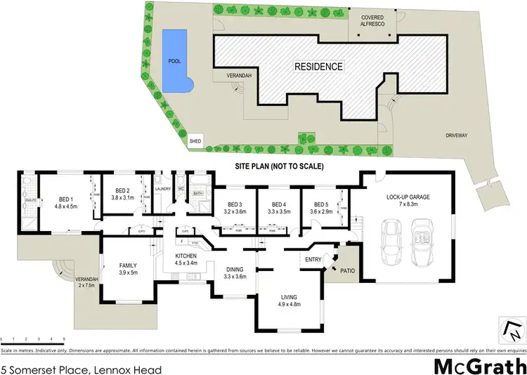 Floorplan of Homely house listing, 5 Somerset Place, Lennox Head NSW 2478
