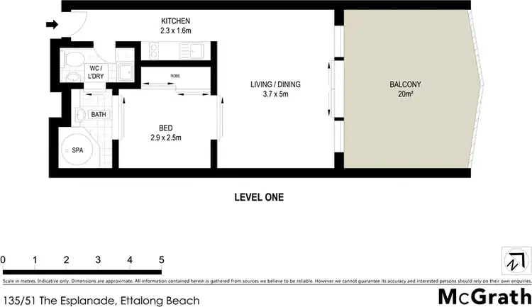 Floorplan of Homely apartment listing, 135/51 The Esplanade, Ettalong Beach NSW 2257