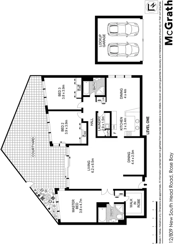 Floorplan of Homely apartment listing, 12/809 New South Head Road, Rose Bay NSW 2029
