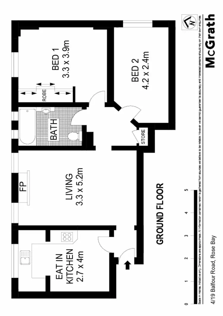 Floorplan of Homely apartment listing, 4/19 Balfour Road, Rose Bay NSW 2029