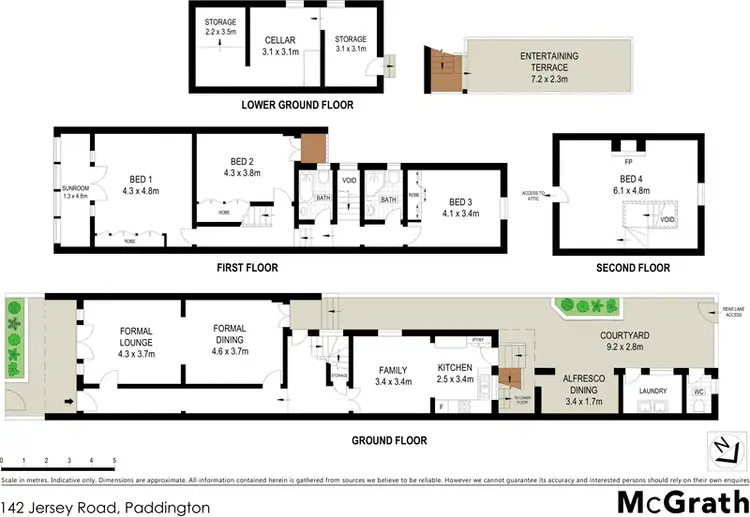 Floorplan of Homely house listing, 142 Jersey Road, Paddington NSW 2021