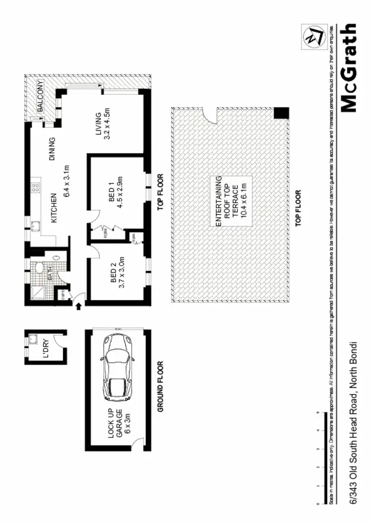 Floorplan of Homely apartment listing, 6/343 Old South Head Road, North Bondi NSW 2026