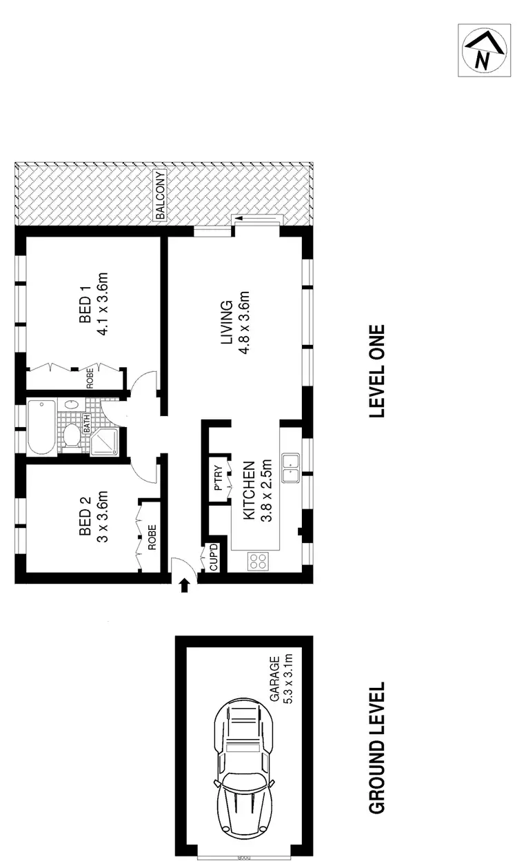 Floorplan of Homely apartment listing, 7/114 Murriverie Road, North Bondi NSW 2026