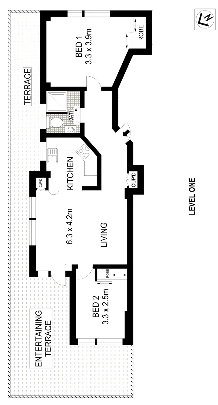 Floorplan of Homely apartment listing, 1/371A Old South Head Road, North Bondi NSW 2026